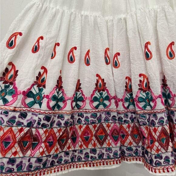 RARE! Christy Dawn Embroidered White Maxi dress - Picture 8 of 10